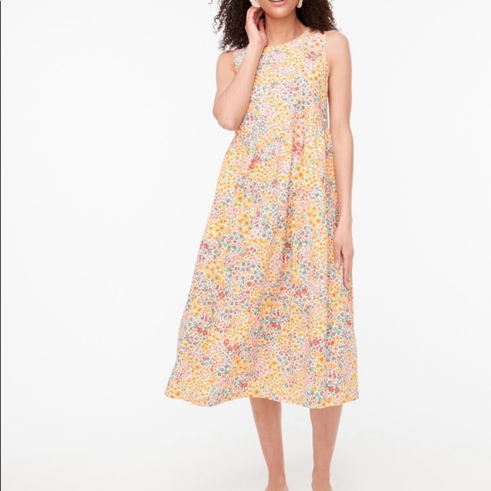 NWT J Crew Factory Tiered Floral Maxi Dress